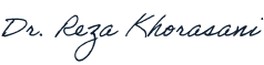 Signature of Plano Texas dentist Reza Khorasani DDS